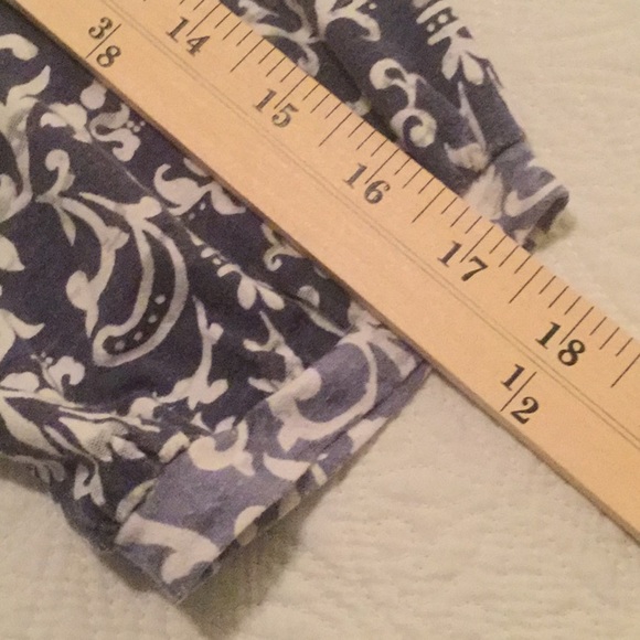 Caribbean Joe LG navy, white long sleeve top - Picture 8 of 8